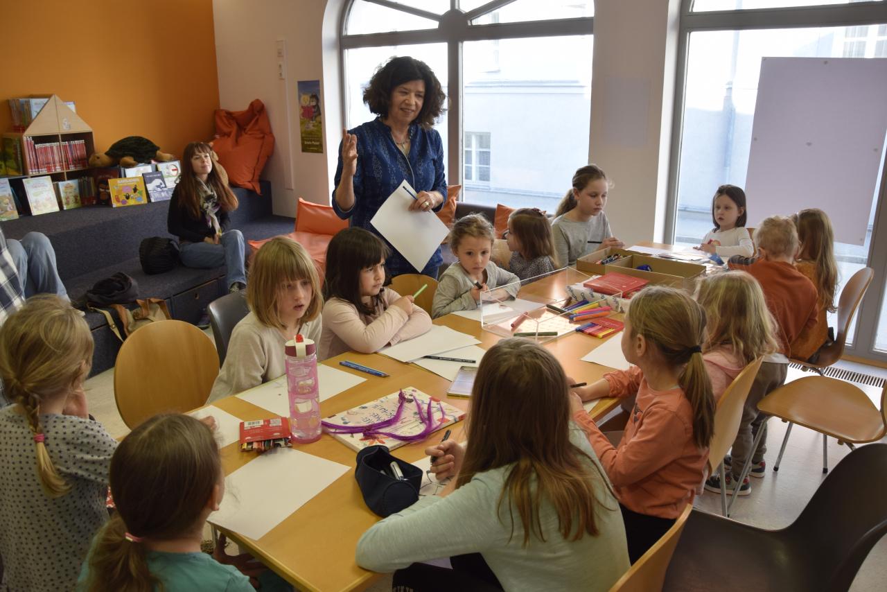 Workshop von Sibylle Vogel in Zwettl (c) Stadtbücherei Zwettl